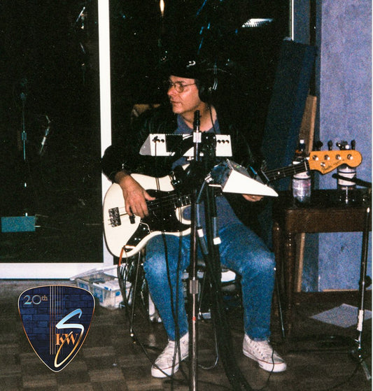 Cutting an album in studio with Tommy Shannon for one of the early ones.