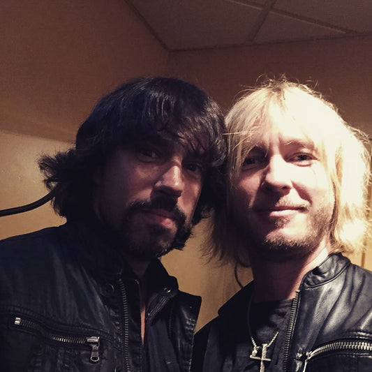 Ready to hit the stage with my boy Noah.