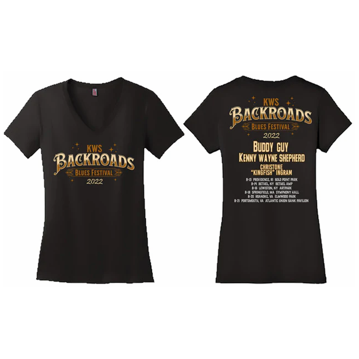 Ladies Backroads Blues festival tour shirt