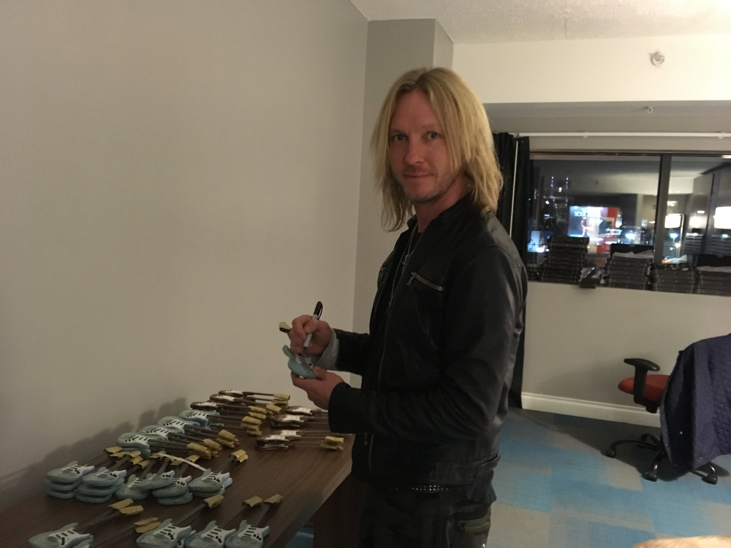 Autographed Miniature Replica of Kenny's Iconic '61 Fender Stratocaster