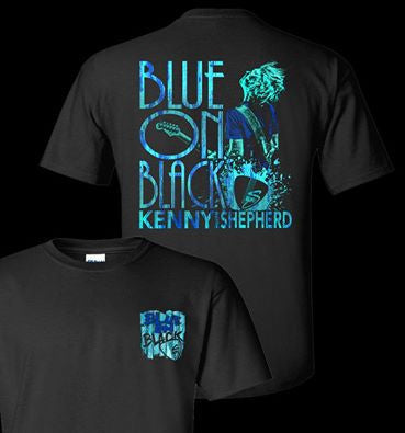 Blue On Black T's