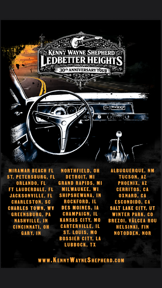 Official KWS Ledbetter Heights 30th Anniversary Tour Poster