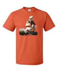 "The Traveler" Orange Mens T-shirt