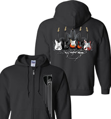 KWS Signature Series - PULLOVER Black Guitars Hoodie