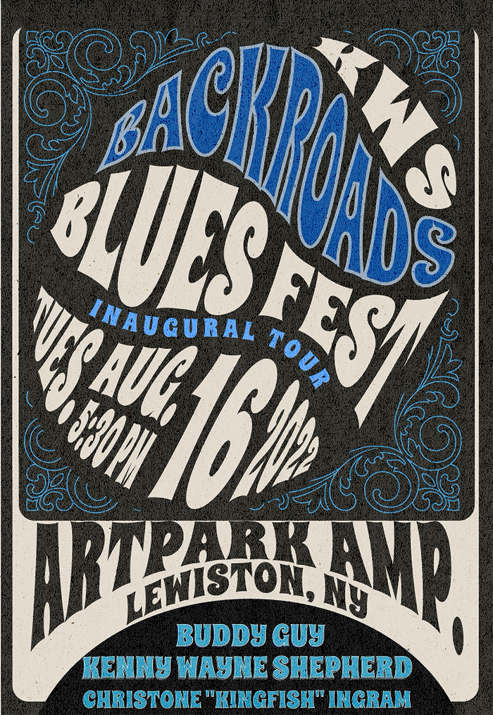 Backroads Blues Festival OFFICIAL POSTER - Lewiston NY