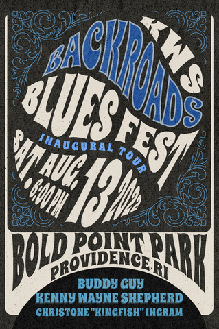 Backroads Blues Festival OFFICAL Poster - Providence