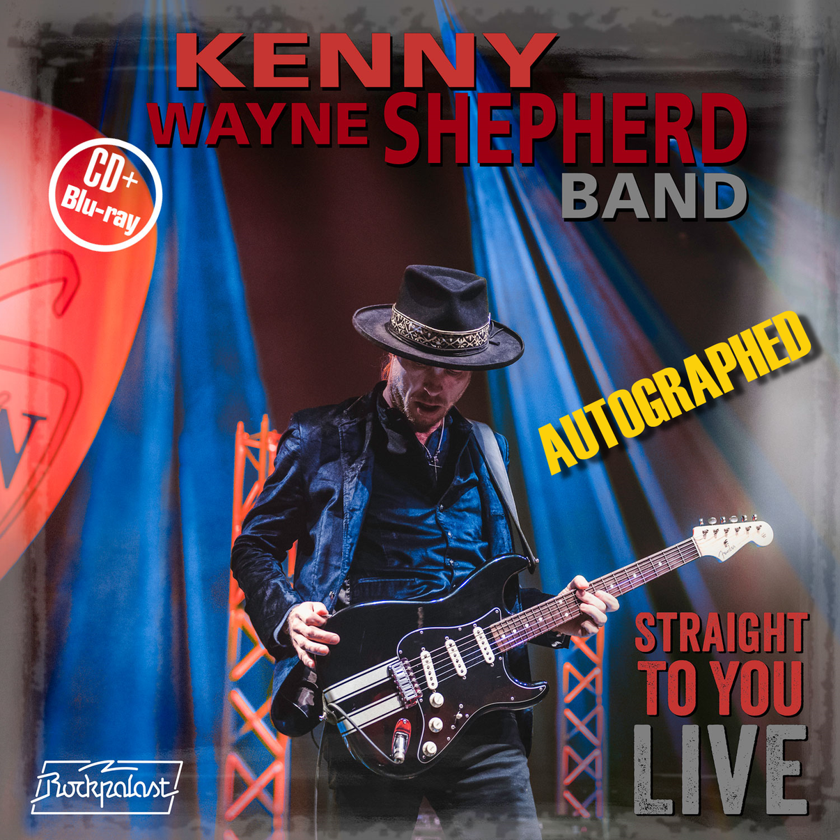 Straight To You LIVE Autographed Kenny Wayne Shepherd CD Bluray con