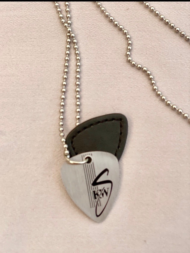 Shaper's Sterling Silver Guitar Pick Necklace