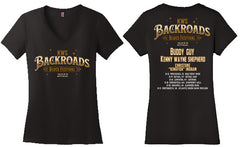 Ladies Backroads Blues festival tour shirt