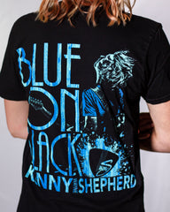 Blue On Black T-Shirt
