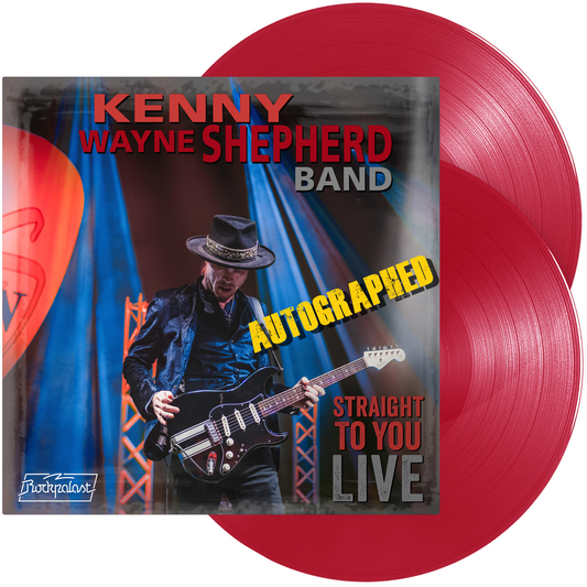 Straight To You LIVE autographe Kenny Wayne Shepherd Red Vinyl LP