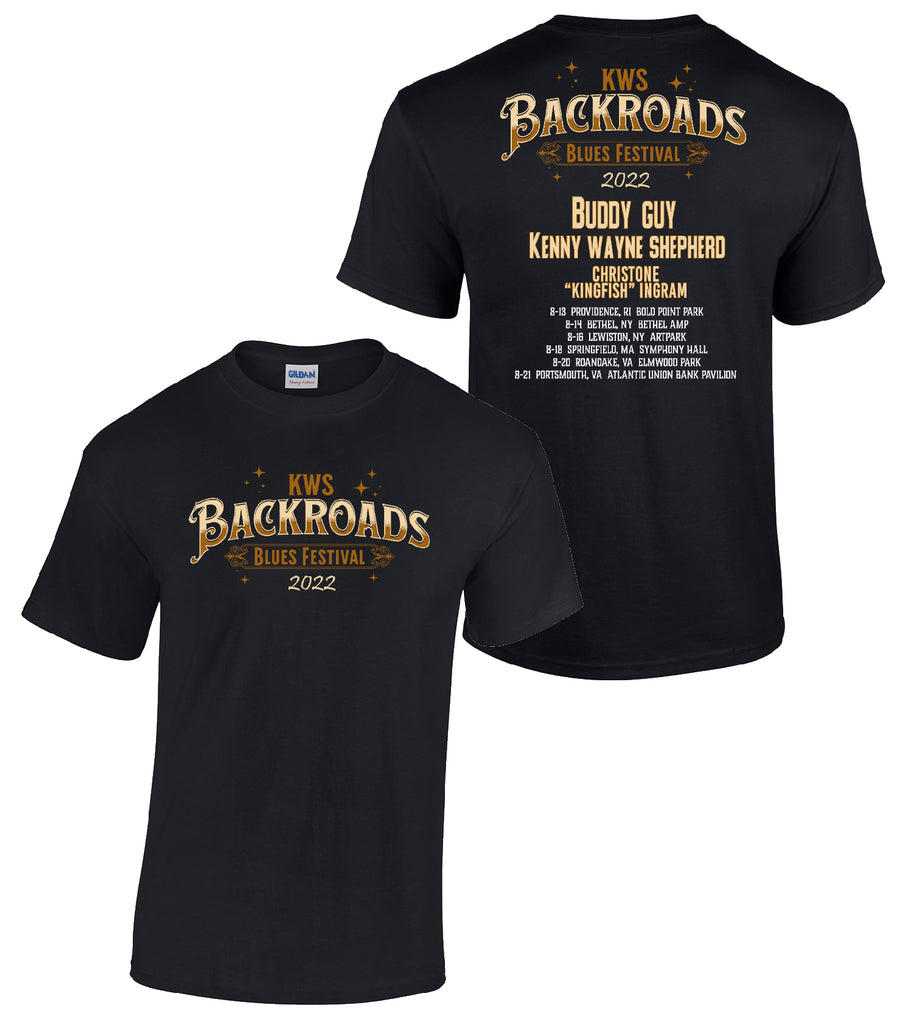 Backroads Blues festival tour shirt